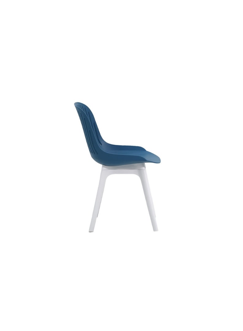 Royaloak Zelo Fiber Cafe Chair, Fiber Construction, Moulded Fiber Sturdy Legs, Ergonomically Designed for Comfortable Seating, Strong & Durable, Anti-skid Legs with Silent Movement. - Image 4